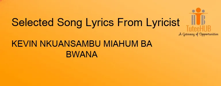 Kevin NKUANSAMBU MIAHUM BA BWANA