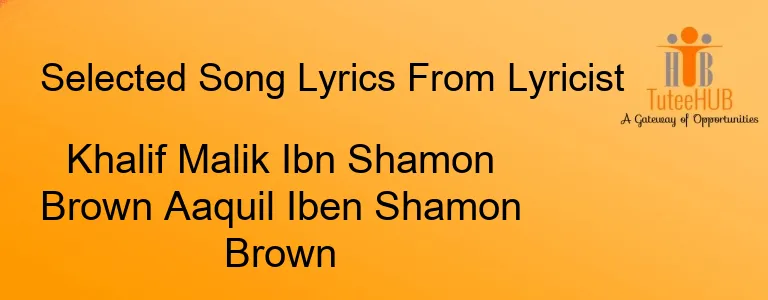 Khalif Malik Ibn Shamon Brown Aaquil Iben Shamon Brown