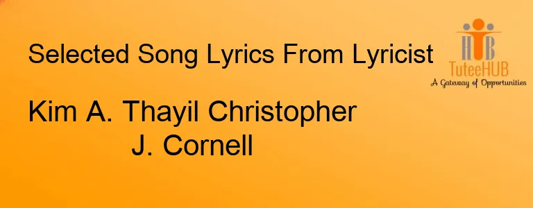 Kim A. Thayil Christopher J. Cornell