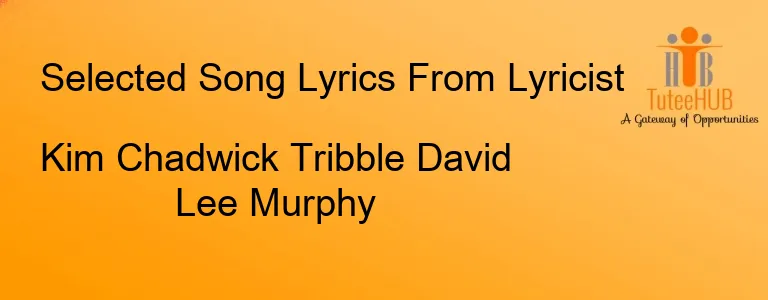 Kim Chadwick Tribble David Lee Murphy