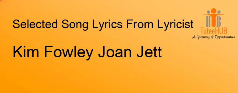 Kim Fowley Joan Jett