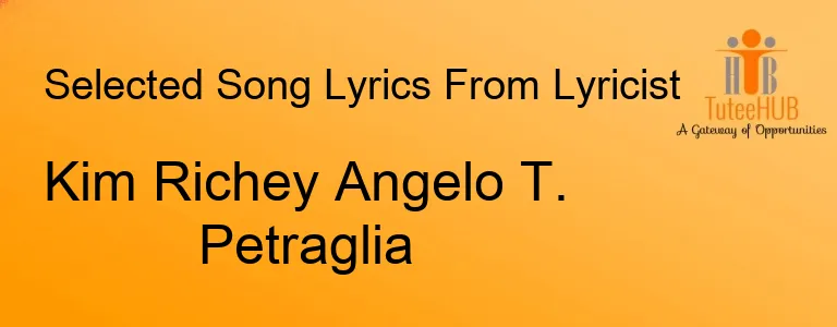 Kim Richey Angelo T. Petraglia