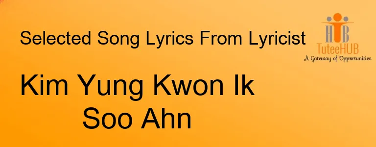 Kim Yung Kwon Ik Soo Ahn