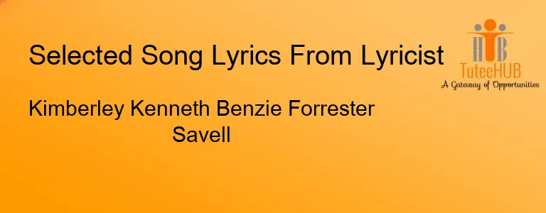 Kimberley Kenneth Benzie Forrester Savell