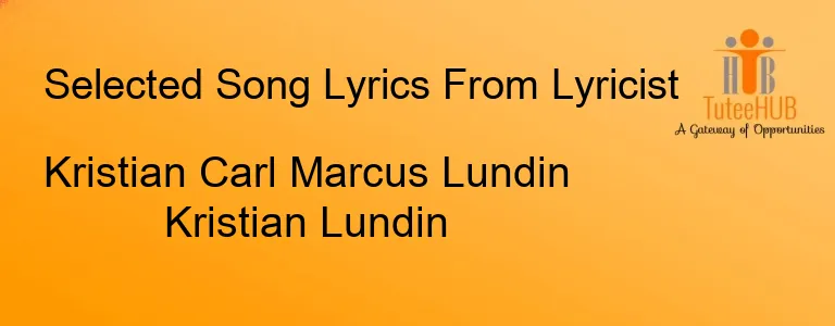 Kristian Carl Marcus Lundin Kristian Lundin