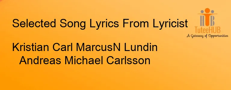 Kristian Carl MarcusN Lundin Andreas Michael Carlsson