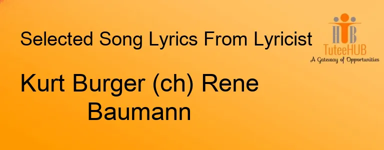 Kurt Burger (ch) Rene Baumann