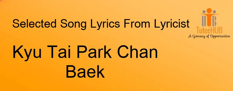 Kyu Tai Park Chan Baek
