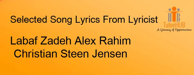 Labaf Zadeh Alex Rahim Christian Steen Jensen