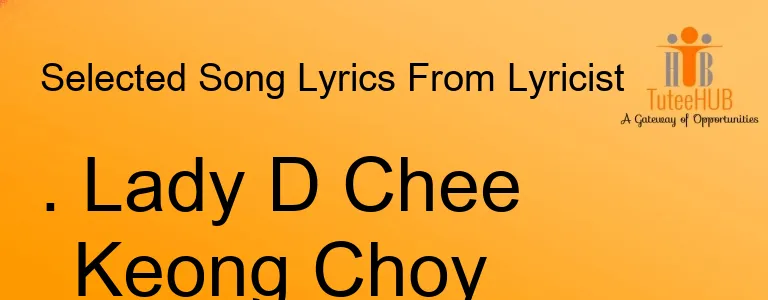 . Lady D Chee Keong Choy