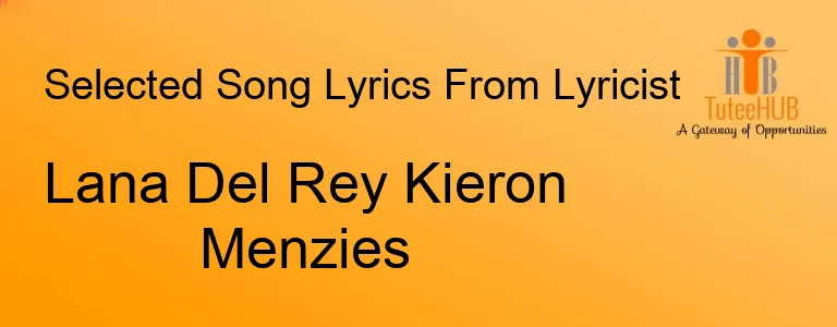 Lana Del Rey Kieron Menzies