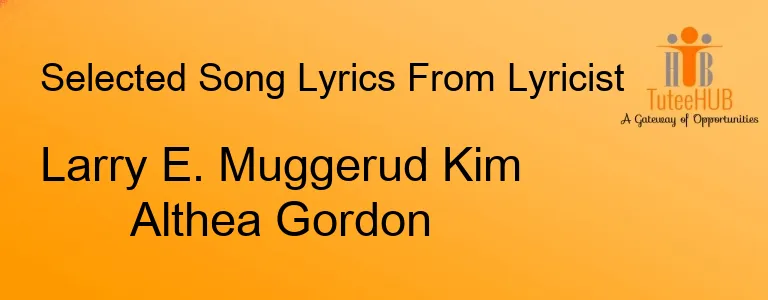 Larry E. Muggerud Kim Althea Gordon