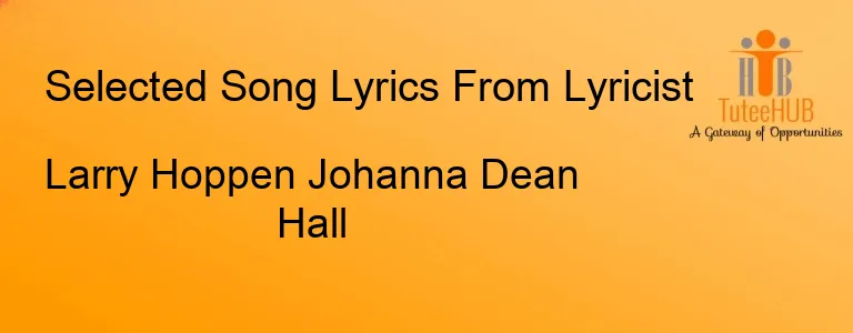 Larry Hoppen Johanna Dean Hall