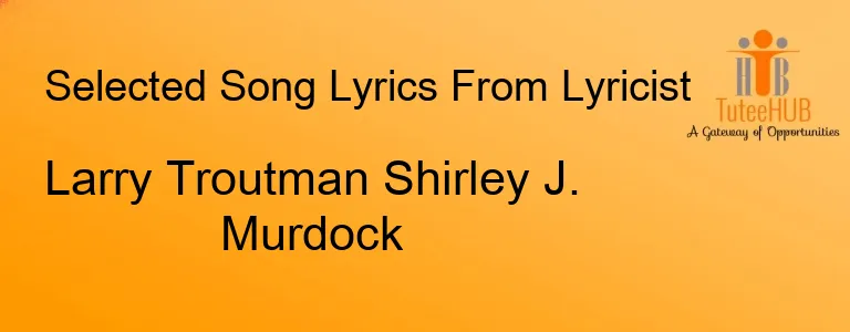 Larry Troutman Shirley J. Murdock