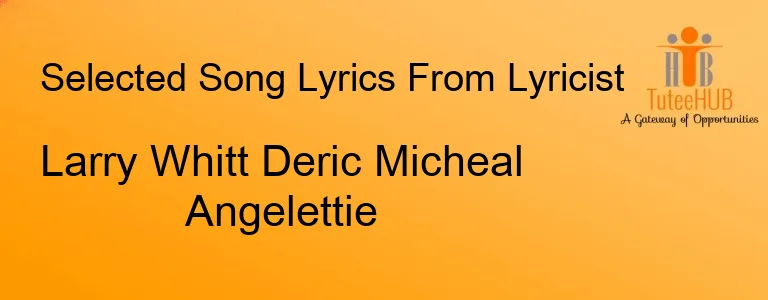 Larry Whitt Deric Micheal Angelettie