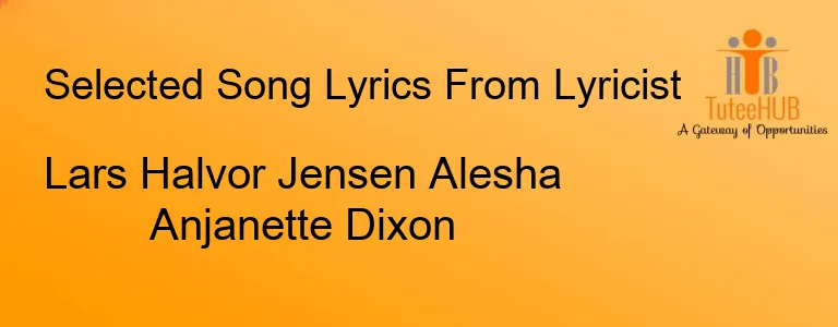 Lars Halvor Jensen Alesha Anjanette Dixon