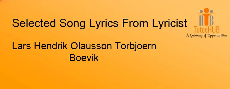 Lars Hendrik Olausson Torbjoern Boevik