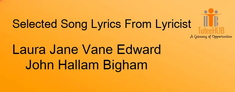 Laura Jane Vane Edward John Hallam Bigham