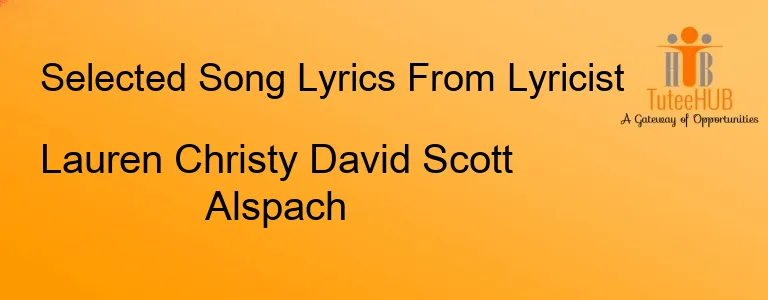 Lauren Christy David Scott Alspach