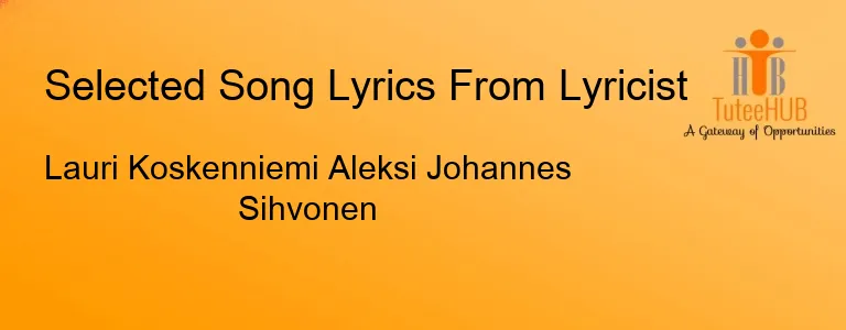 Lauri Koskenniemi Aleksi Johannes Sihvonen