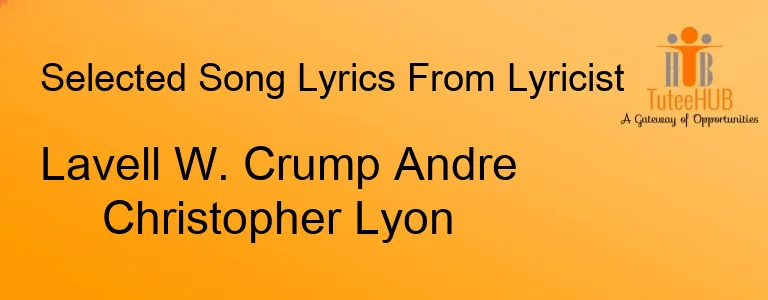 Lavell W. Crump Andre Christopher Lyon