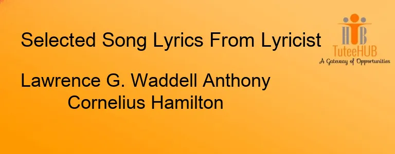 Lawrence G. Waddell Anthony Cornelius Hamilton