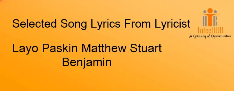 Layo Paskin Matthew Stuart Benjamin