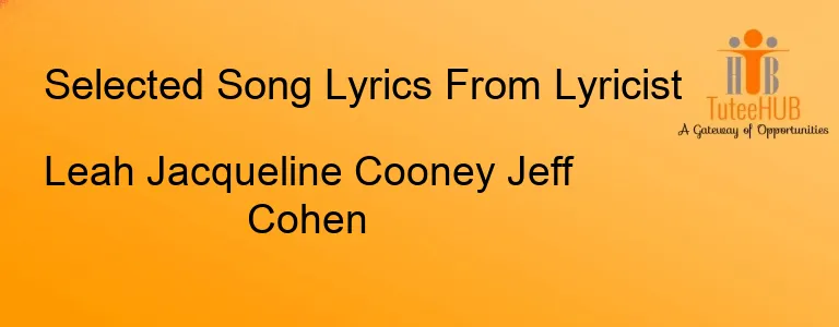 Leah Jacqueline Cooney Jeff Cohen