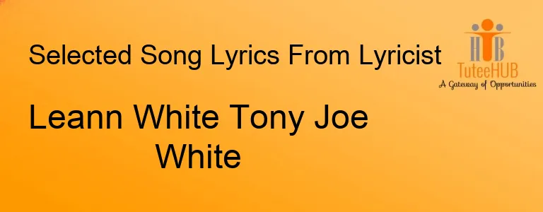 Leann White Tony Joe White
