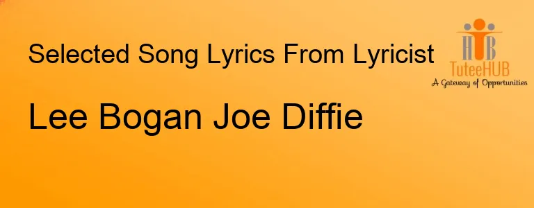 Lee Bogan Joe Diffie