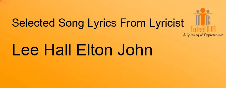 Lee Hall Elton John