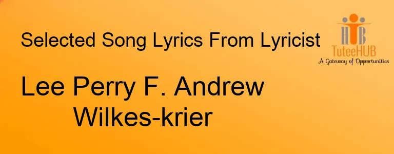 Lee Perry F. Andrew Wilkes-krier