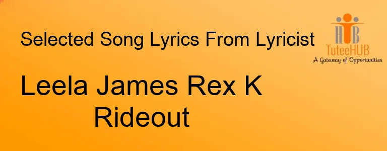 Leela James Rex K Rideout