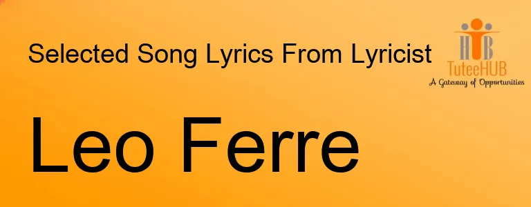 Leo Ferre