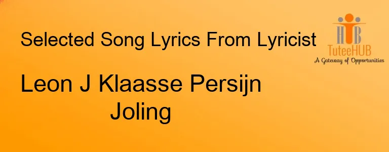 Leon J Klaasse Persijn Joling