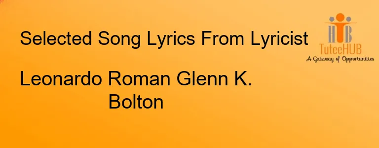 Leonardo Roman Glenn K. Bolton