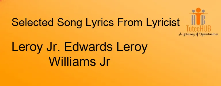 Leroy Jr. Edwards Leroy Williams Jr