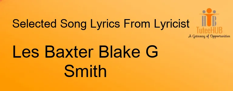 Les Baxter Blake G Smith