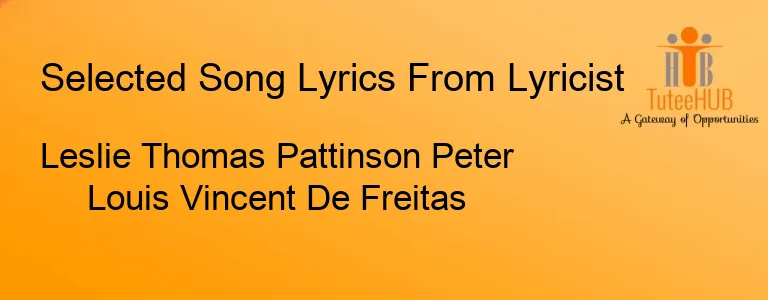 Leslie Thomas Pattinson Peter Louis Vincent De Freitas