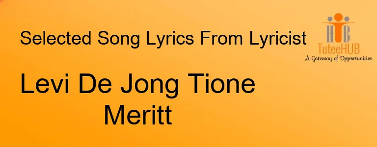 Levi De Jong Tione Meritt