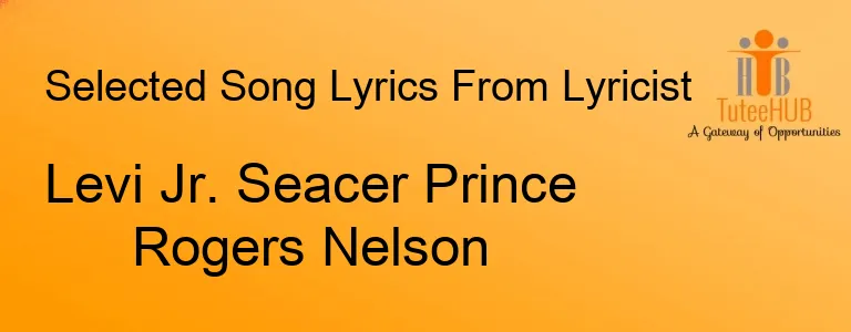 Levi Jr. Seacer Prince Rogers Nelson