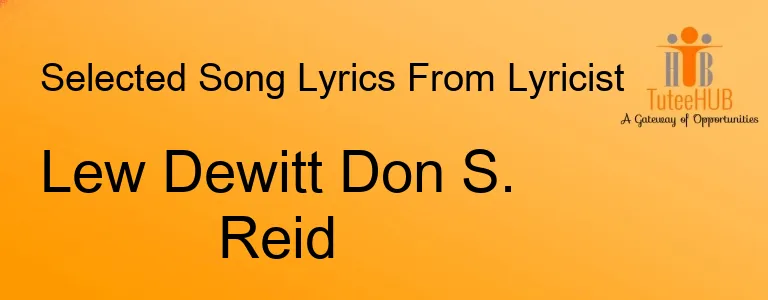 Lew Dewitt Don S. Reid