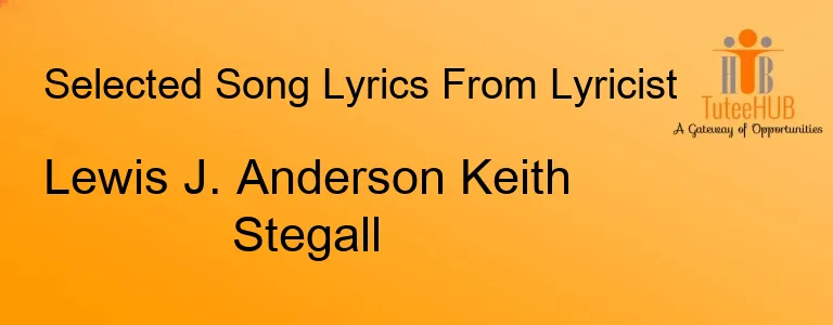 Lewis J. Anderson Keith Stegall