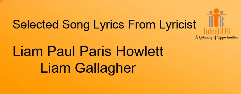 Liam Paul Paris Howlett Liam Gallagher
