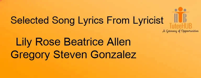 Lily Rose Beatrice Allen Gregory Steven Gonzalez