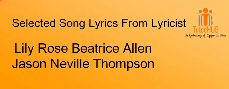 Lily Rose Beatrice Allen Jason Neville Thompson