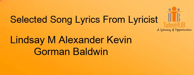 Lindsay M Alexander Kevin Gorman Baldwin
