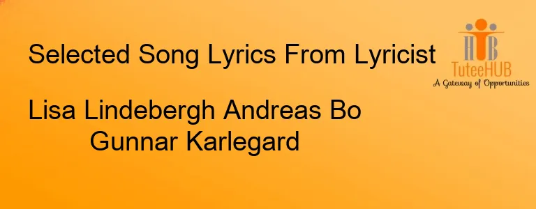 Lisa Lindebergh Andreas Bo Gunnar Karlegard