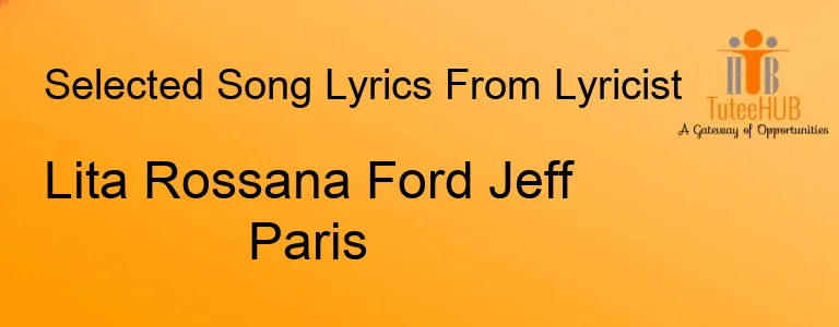 Lita Rossana Ford Jeff Paris