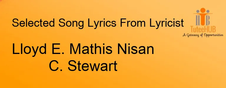 Lloyd E. Mathis Nisan C. Stewart